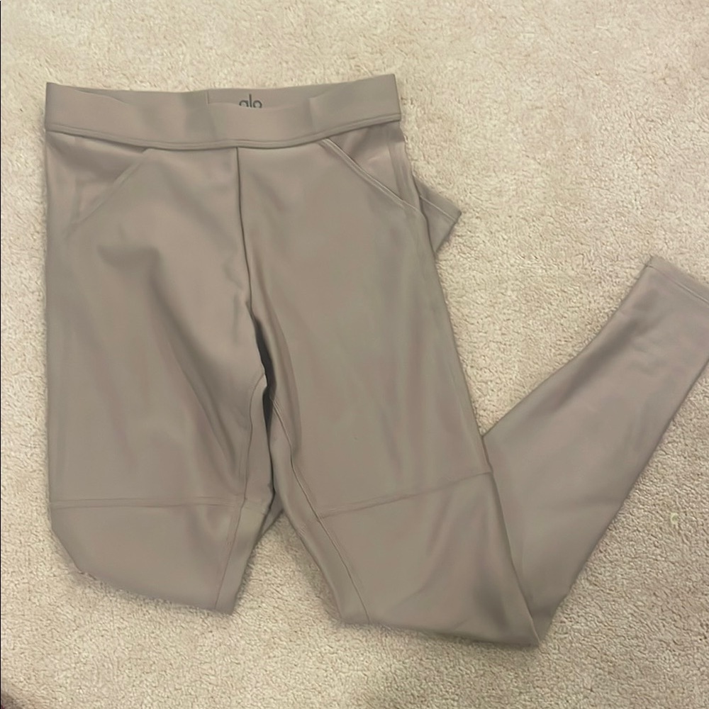 ALO Yoga Taupe High-Waist Leggings